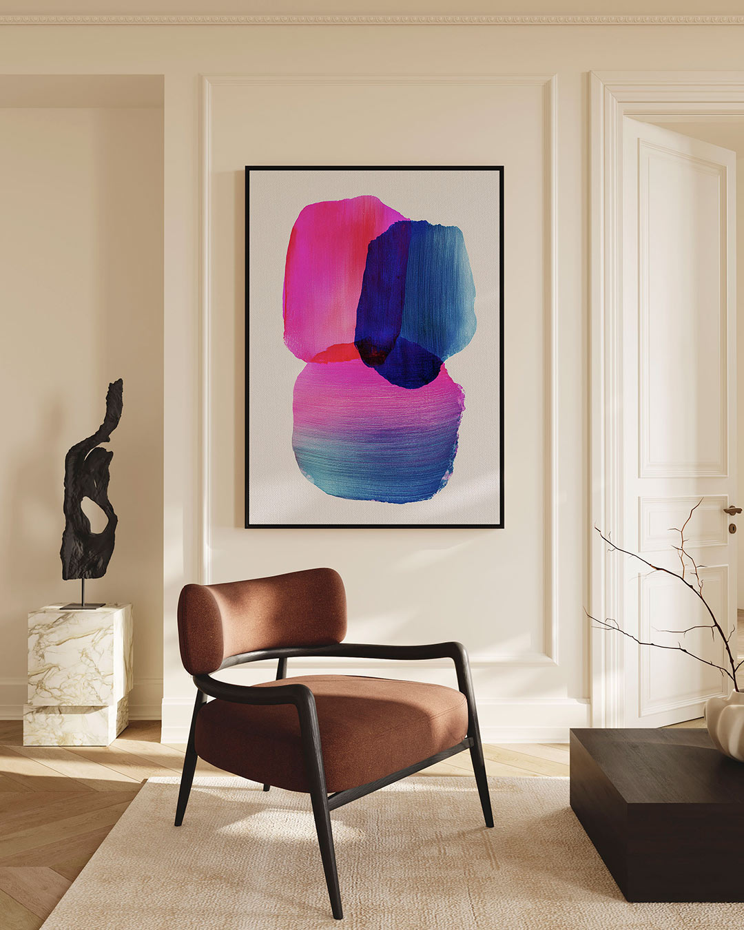 Kleurrijke vormen Kunstwerk