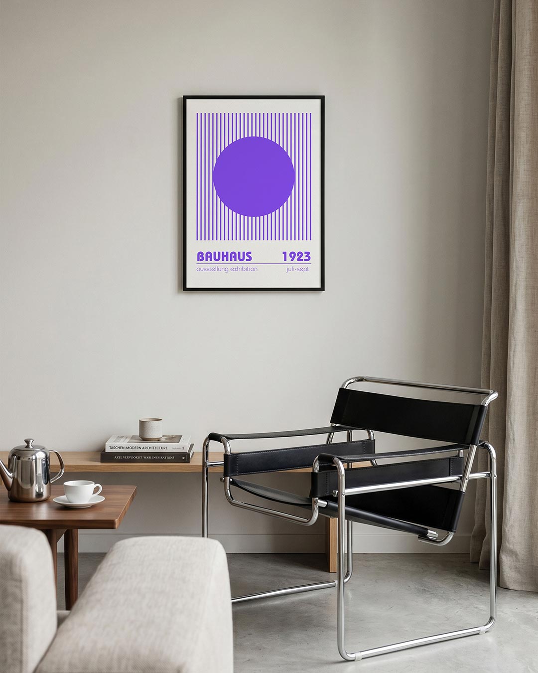 Cirkel en lijnen Poster