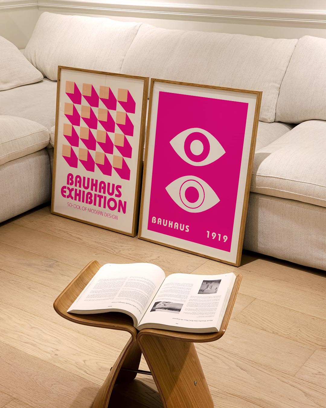 Oogvormen en contrast Posterset
