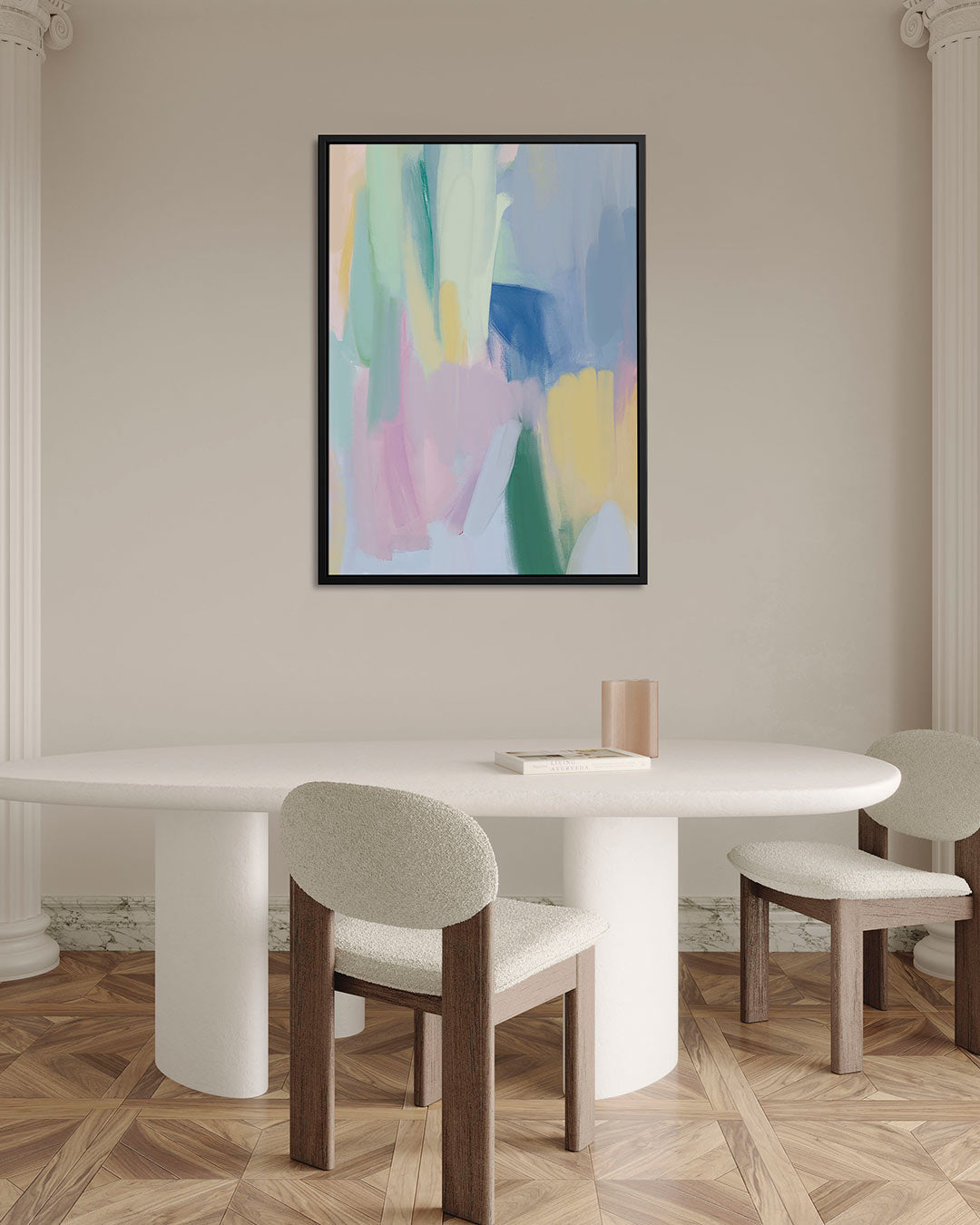 Kleurrijke vegen Kunstwerk