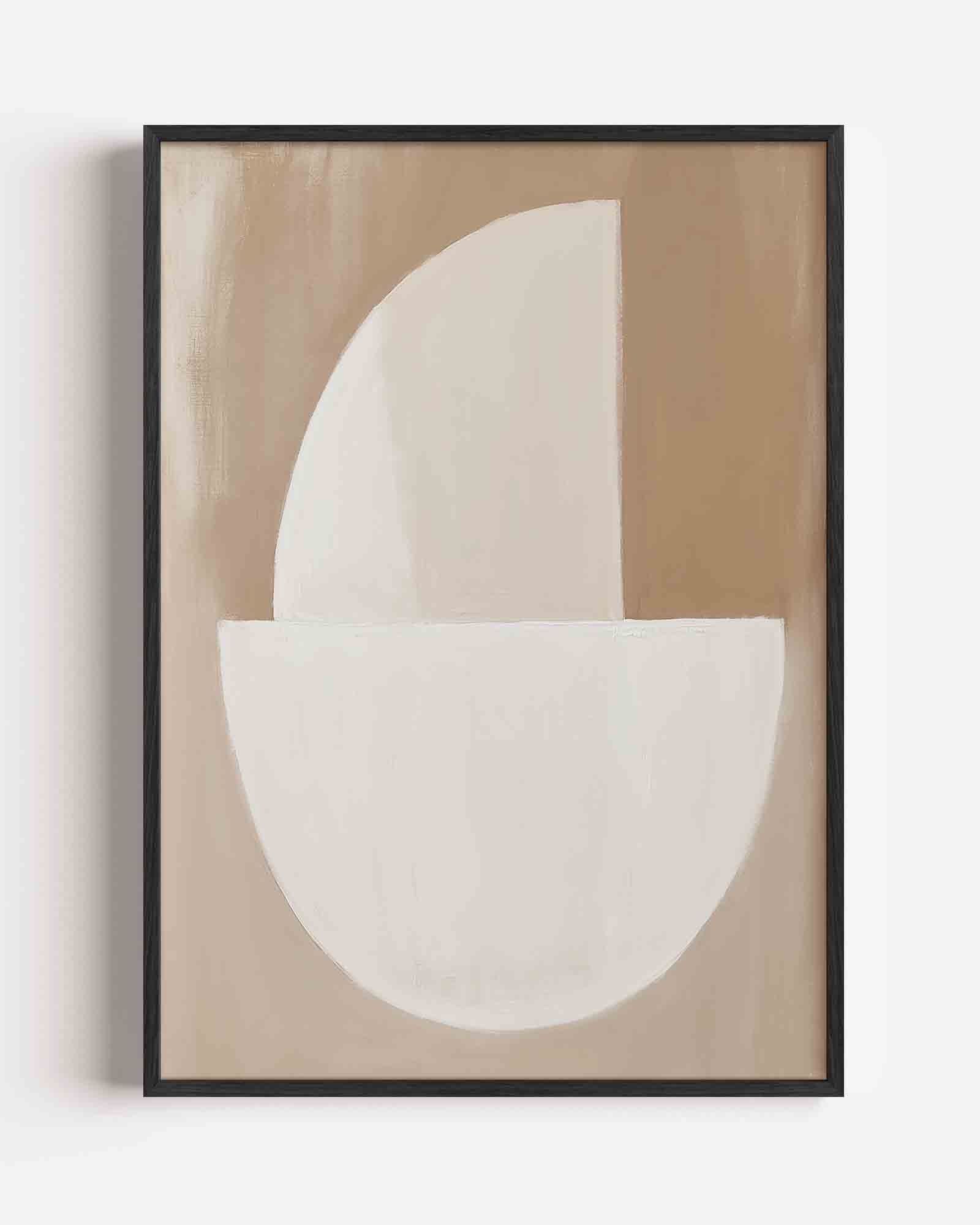 Halve cirkel en rechthoek Poster