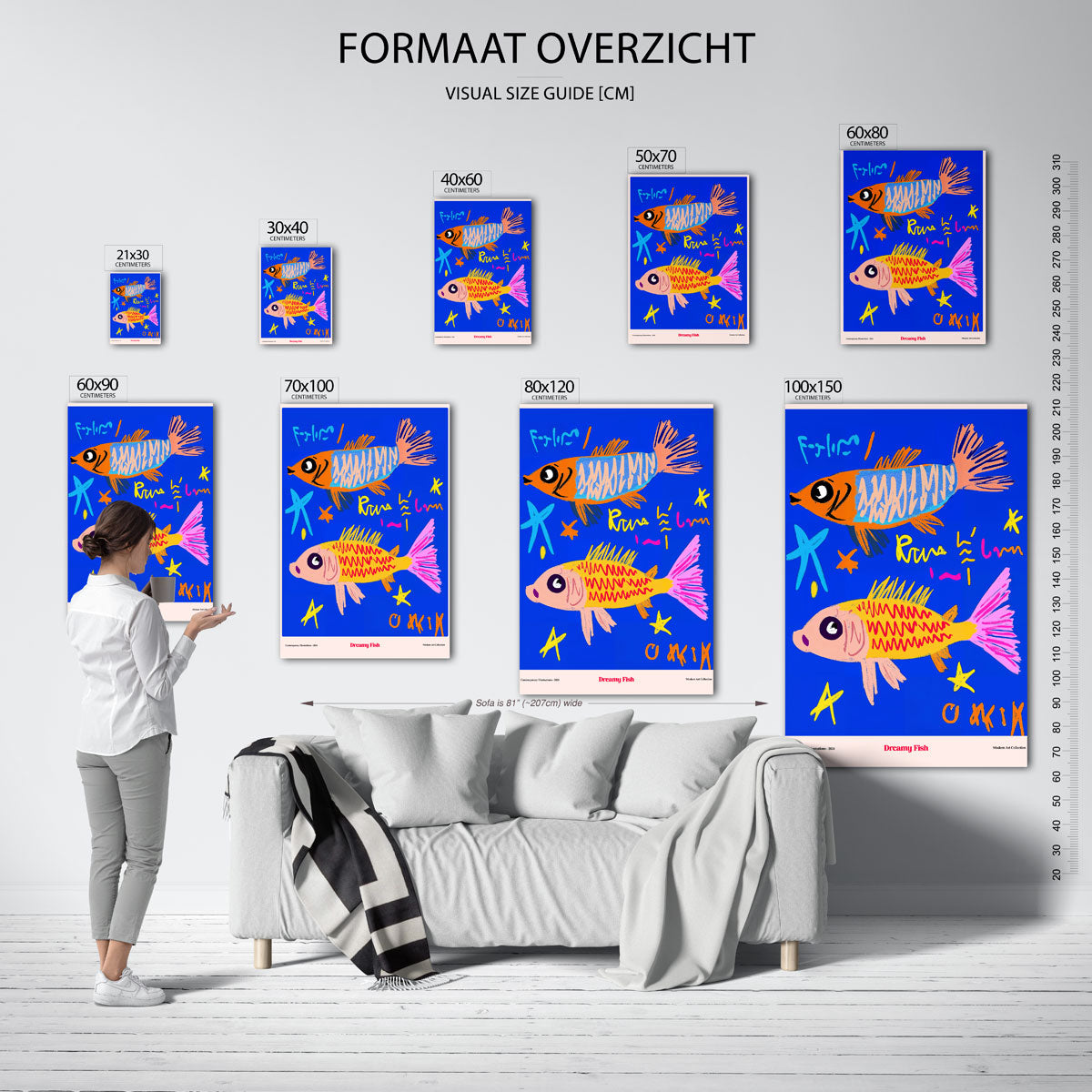 Vissen en sterren Poster