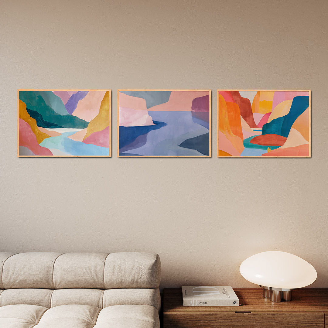 Kleurvlakken en vormen Posterset