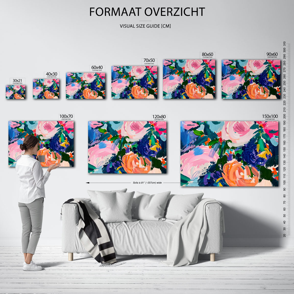 Bloemen en bladeren Poster