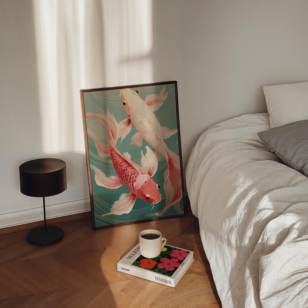 Sierlijke Koi Karper Poster-WallArtistic