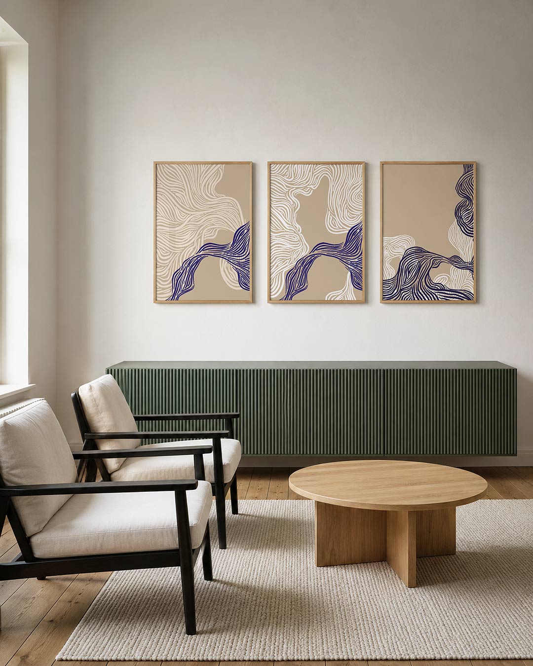 Lijnenspel en kleur Posterset