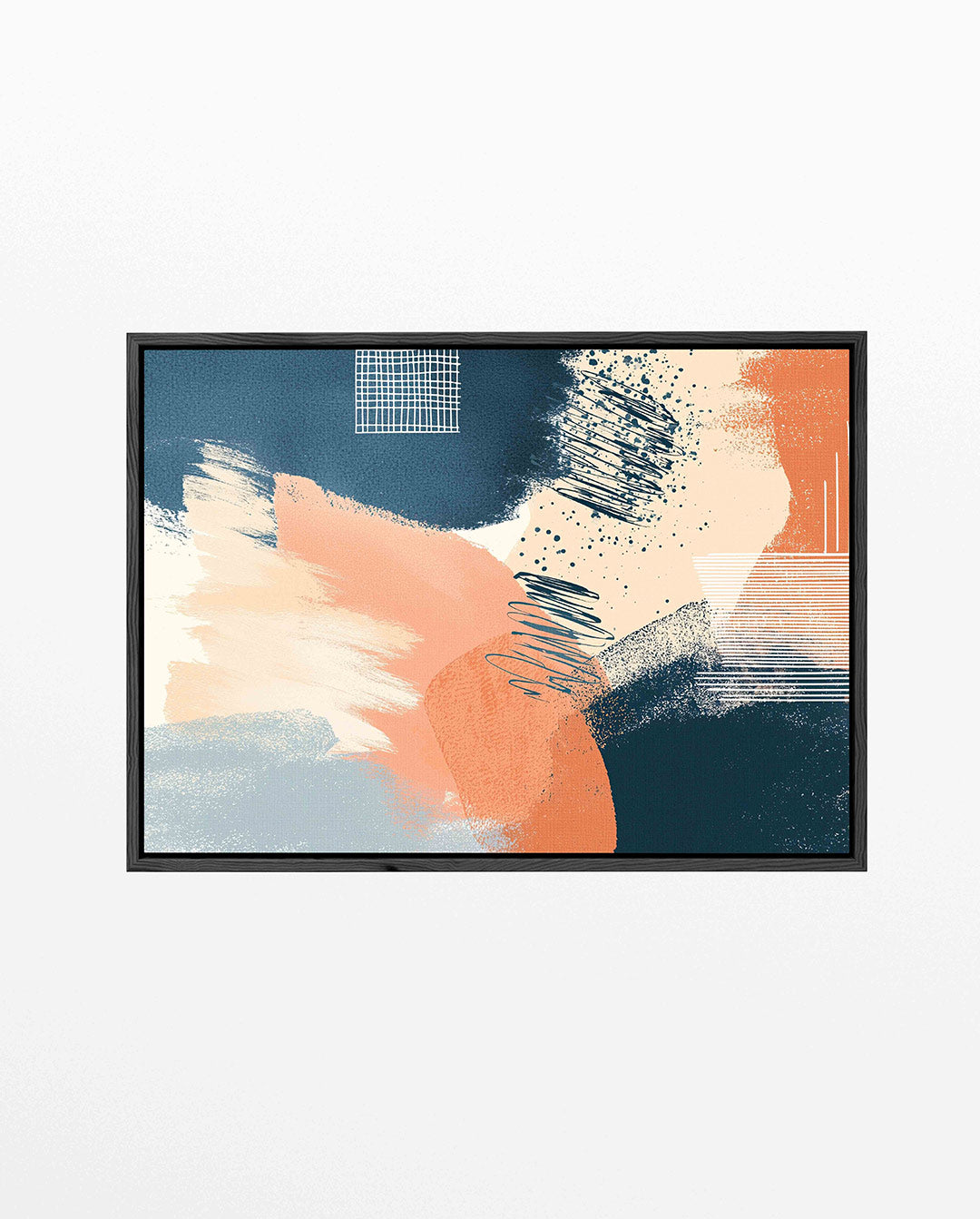 Dynamische kleurencompositie Kunstwerk