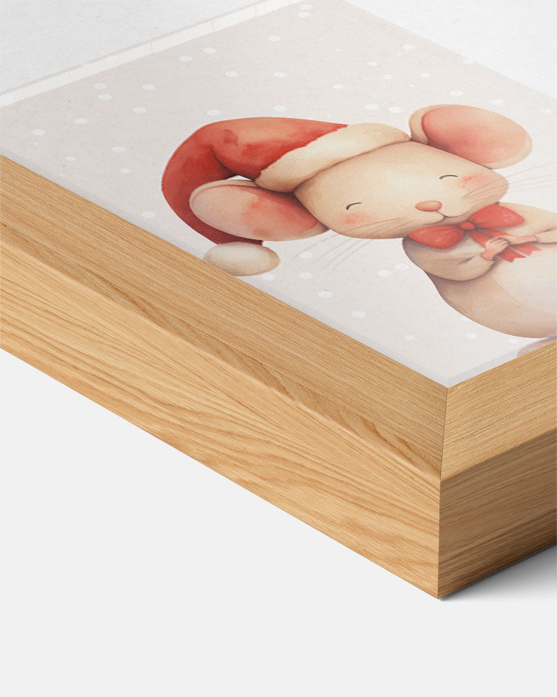 Schattige Kerstmuizenposter-WallArtistic