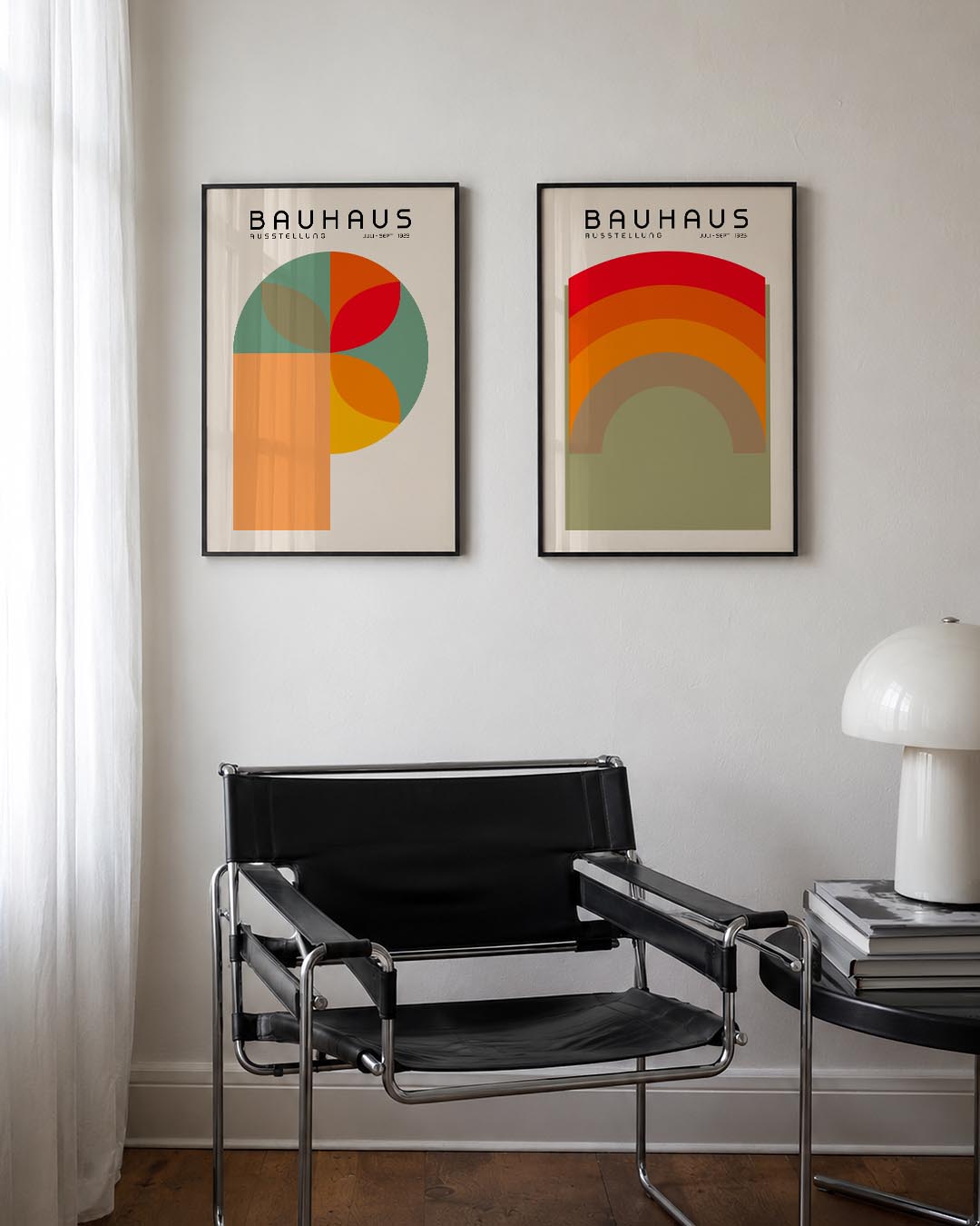 Kleurrijke cirkelcompositie Posterset