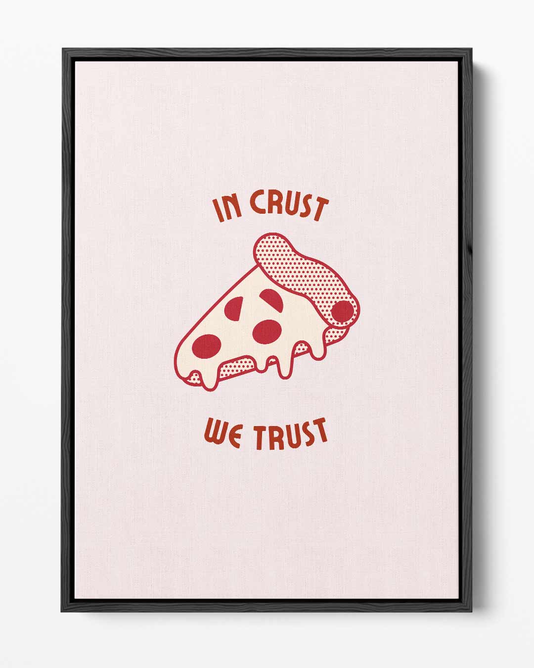 Pizza Liefde Poster Kunstwerk-canvas-dibond-plexiglas-wanddecoratie-WallArtistic