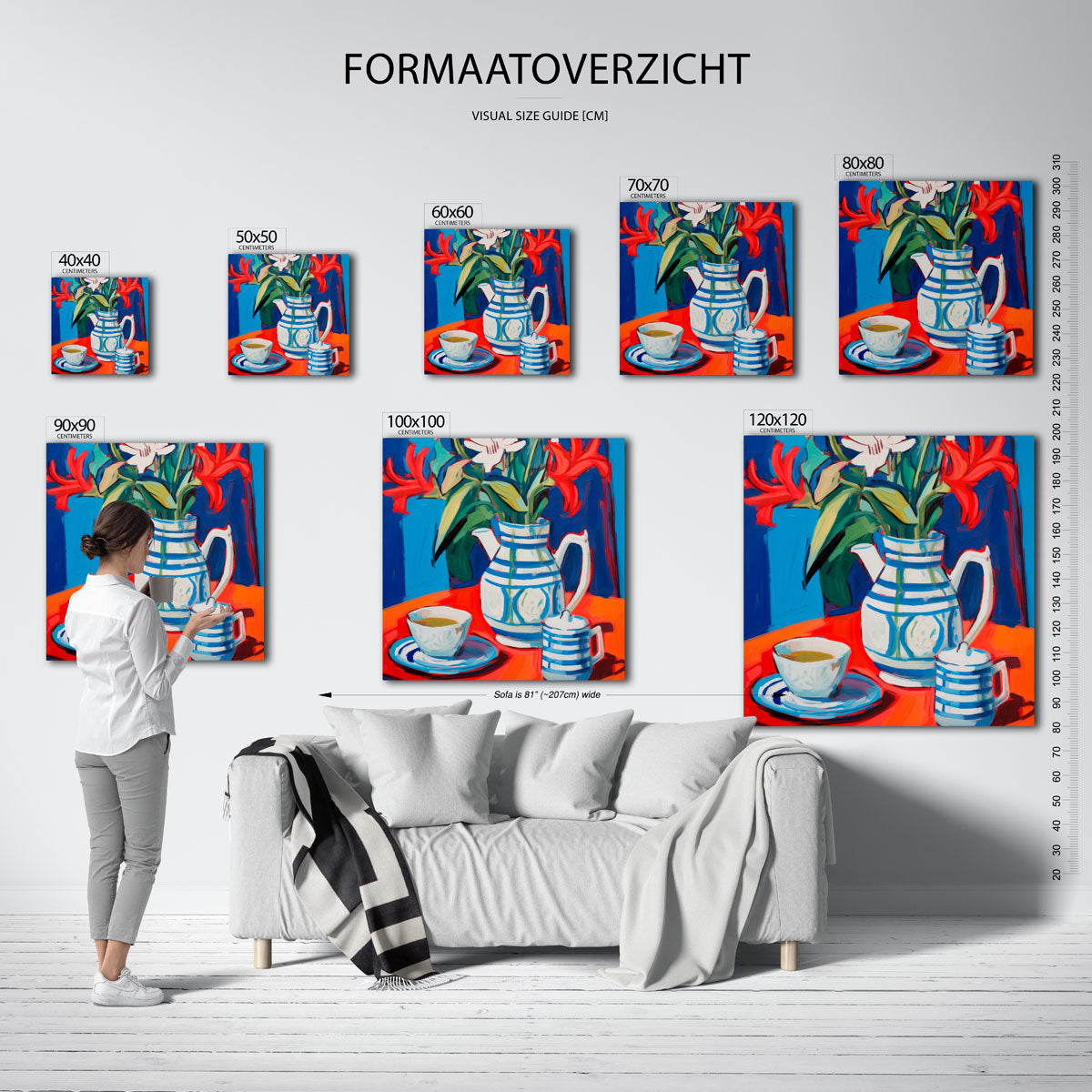Bloemen in vaas Poster