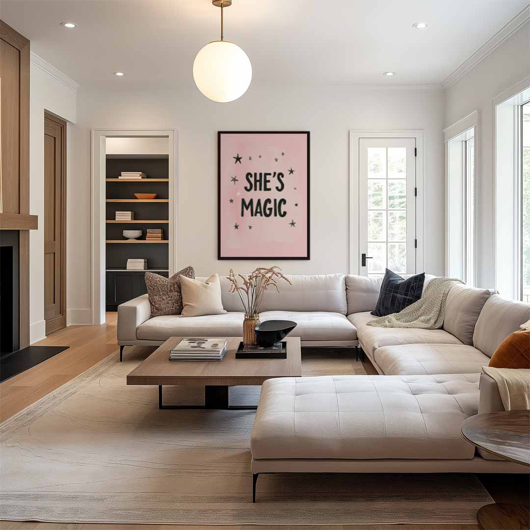 She's Magic Poster Kunstwerk-canvas-dibond-plexiglas-wanddecoratie-WallArtistic
