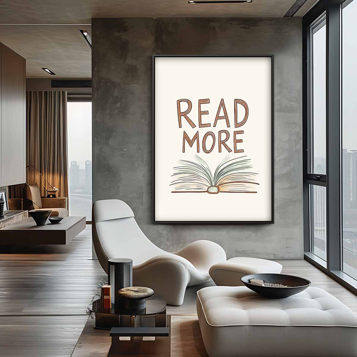 Lees Meer Poster Kunstwerk-canvas-dibond-plexiglas-wanddecoratie-WallArtistic