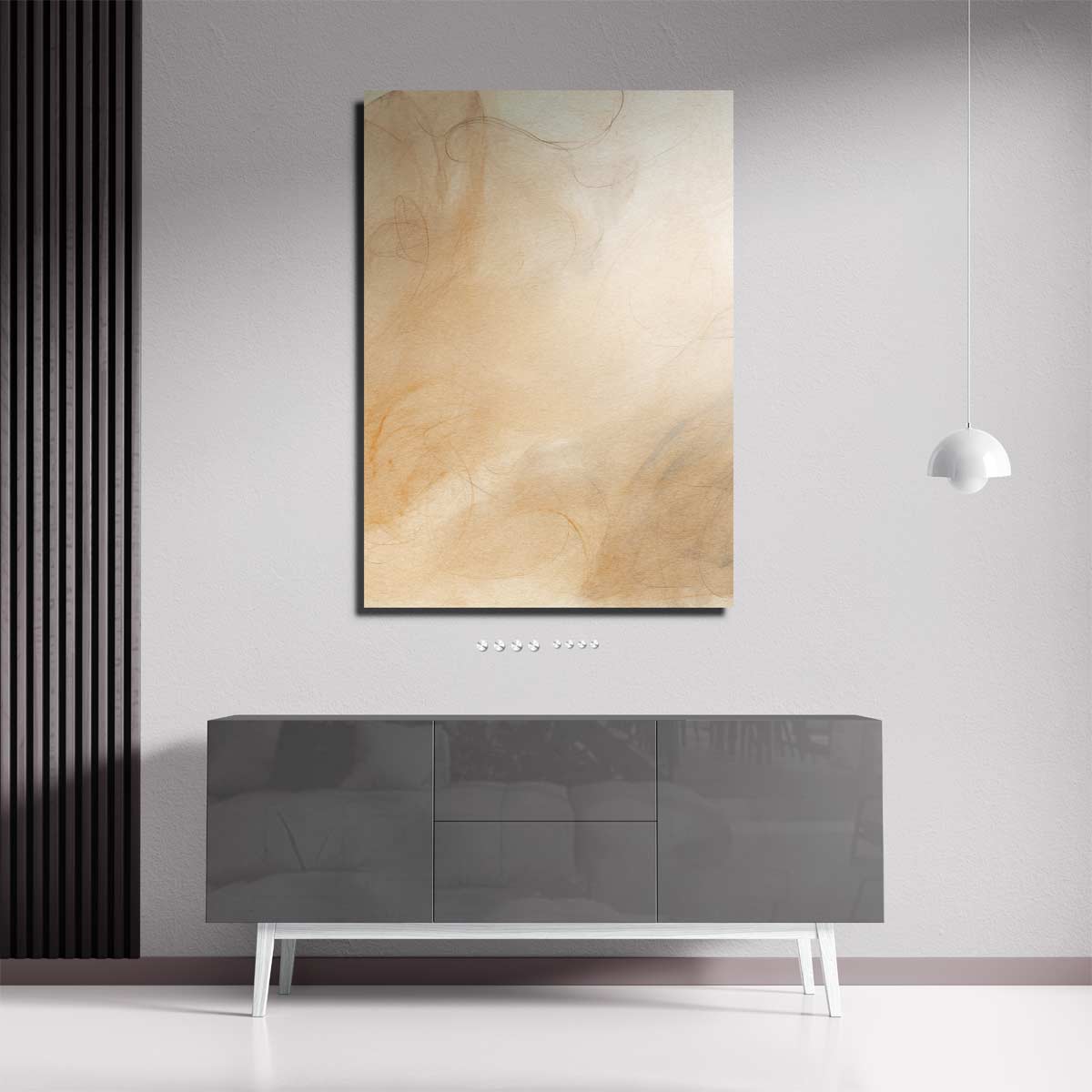 Dansende Lijnen in Amber Kunstwerk-canvas-dibond-plexiglas-wanddecoratie-WallArtistic