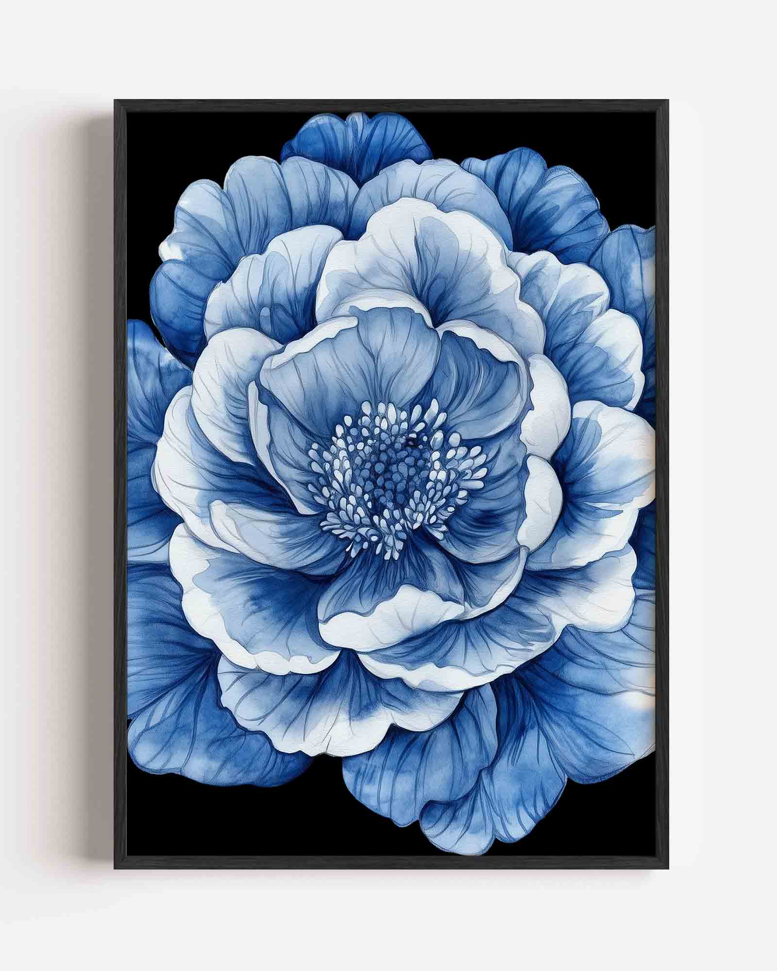 Blauwe bloem Poster