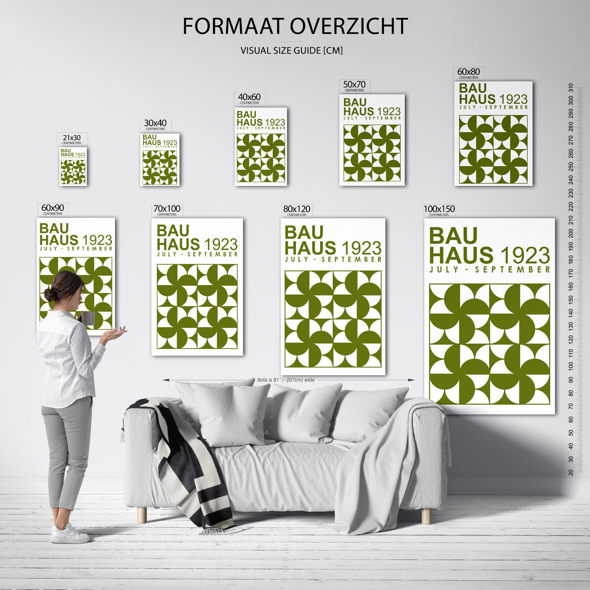 Vormritme en kleur Poster