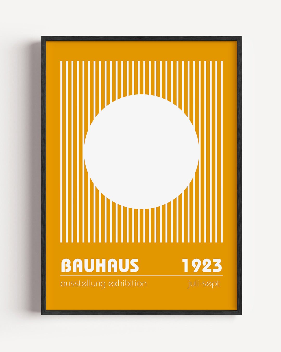 Lijnen en cirkel Poster