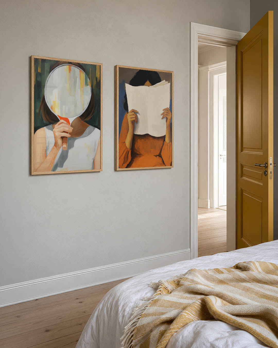 Spiegeling en kleur Posterset