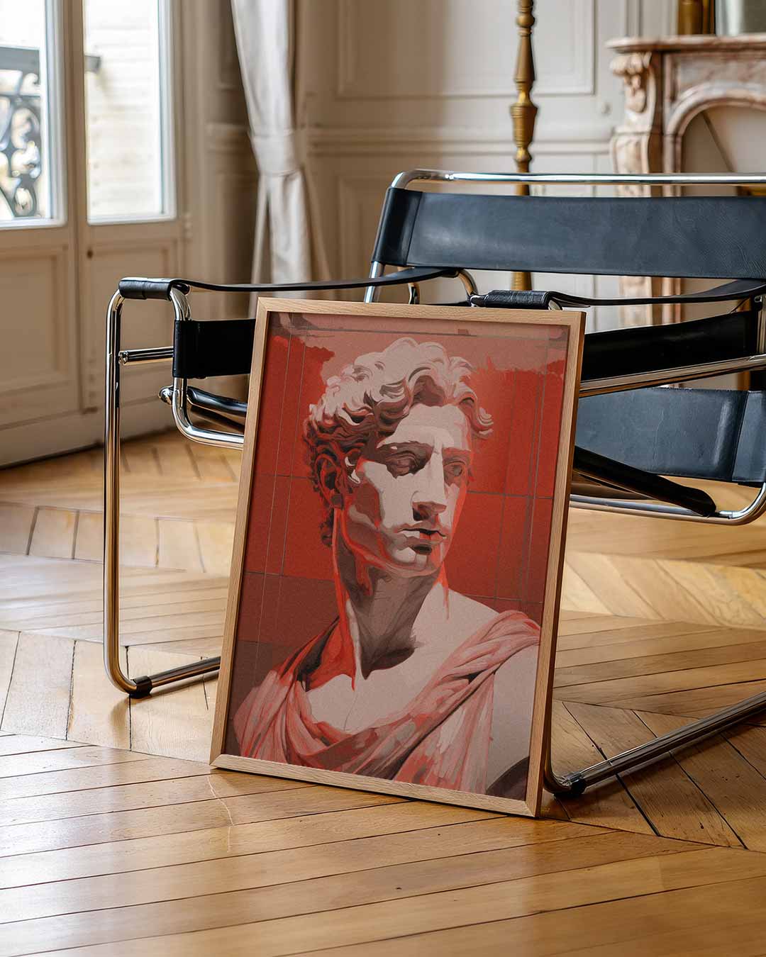Stijlvolle Pop Art Beeldhouwwerken Poster-WallArtistic