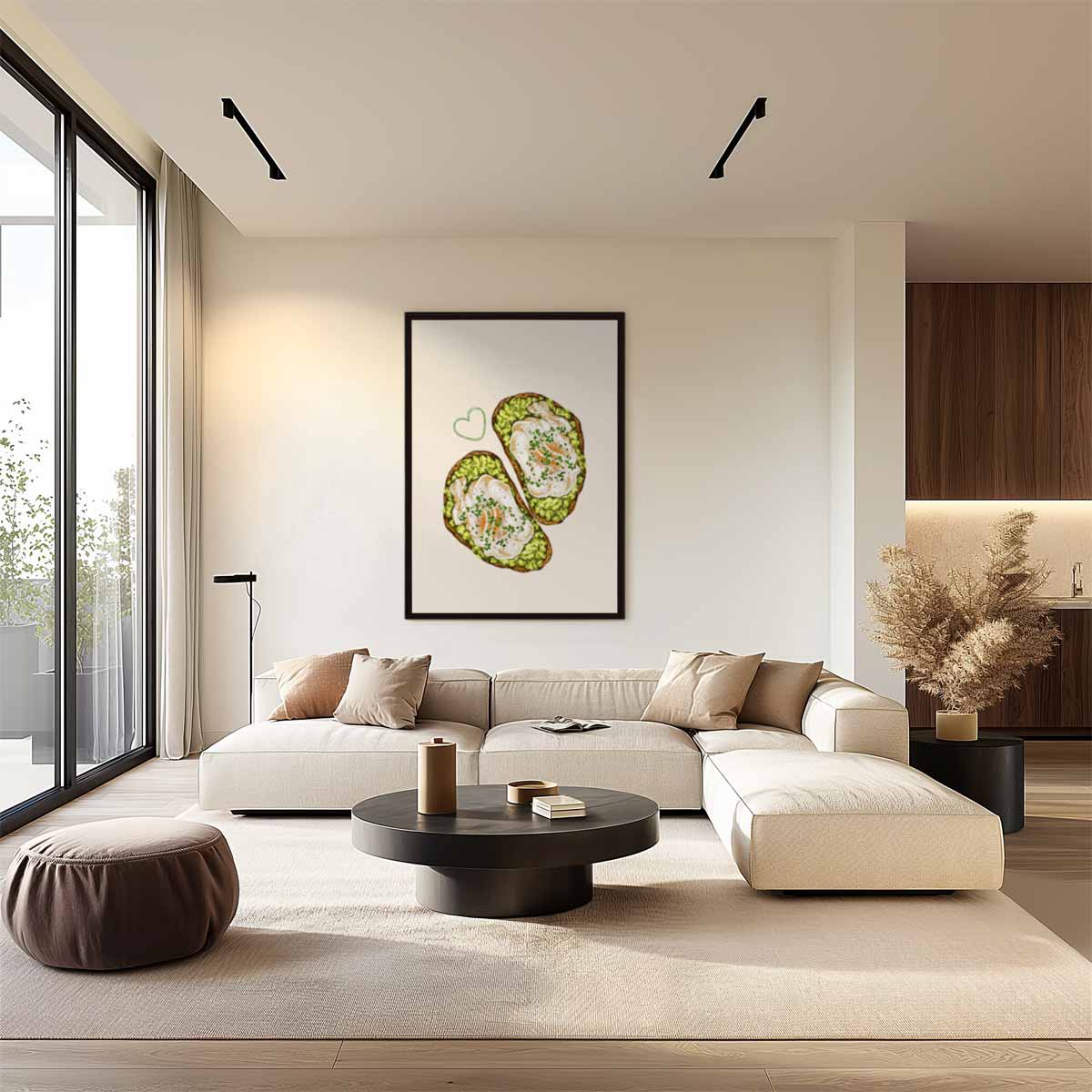 Avocado Toast Kunstwerk Kunstwerk-canvas-dibond-plexiglas-wanddecoratie-WallArtistic