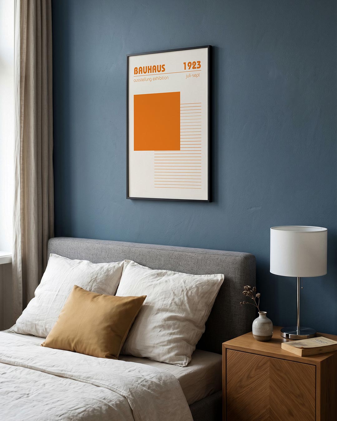 Oranje vlakstructuur Poster