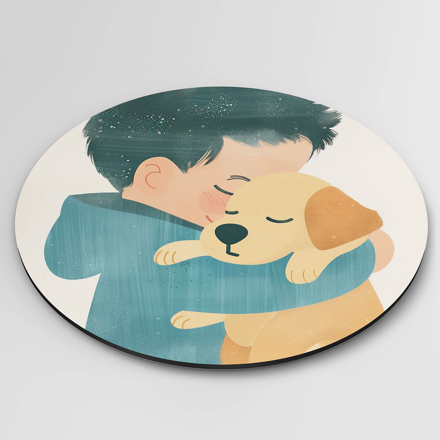 Kind en hond Muurcirkel