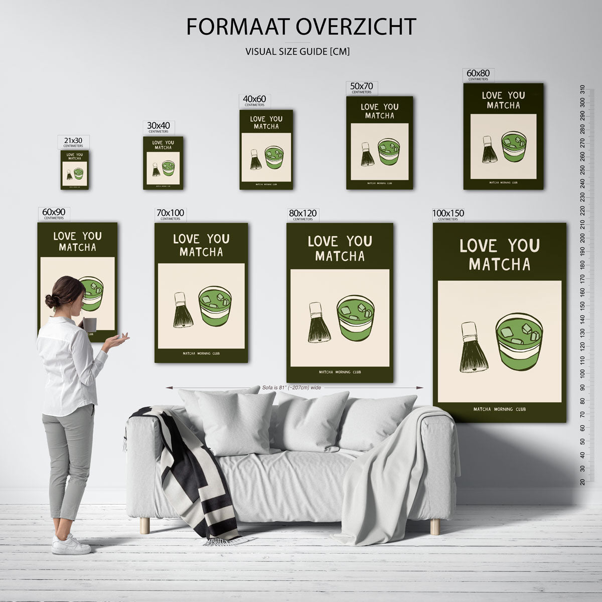 Matcha en klopper Poster