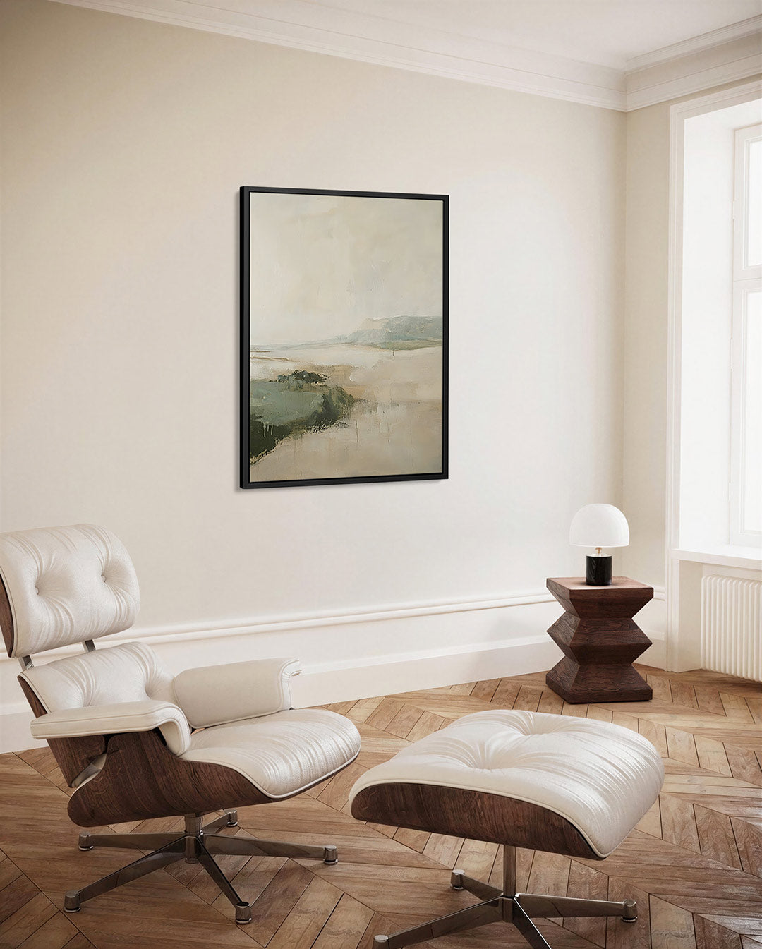 Rustige landschapstinten Kunstwerk