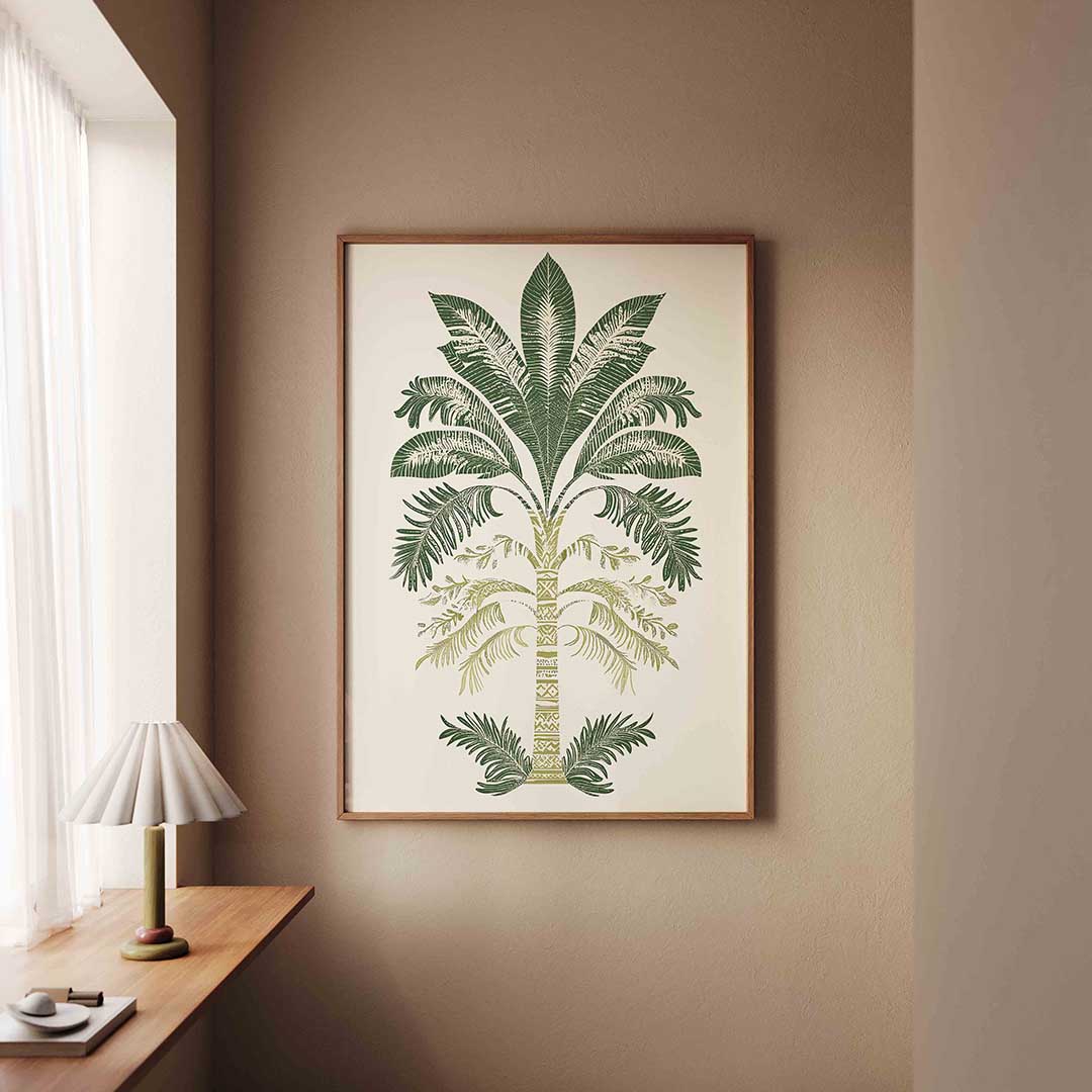 Palmboom illustratie Poster