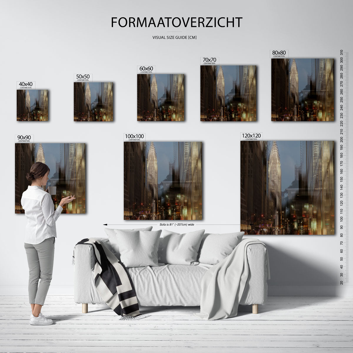 Stedelijke nachtreflecties Kunstwerk