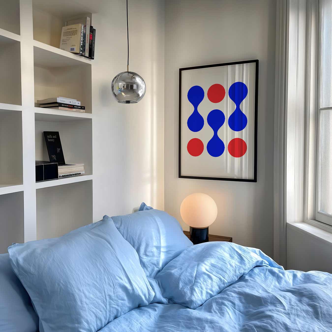 Abstracte Moderne Cirkelpatronen Poster-WallArtistic