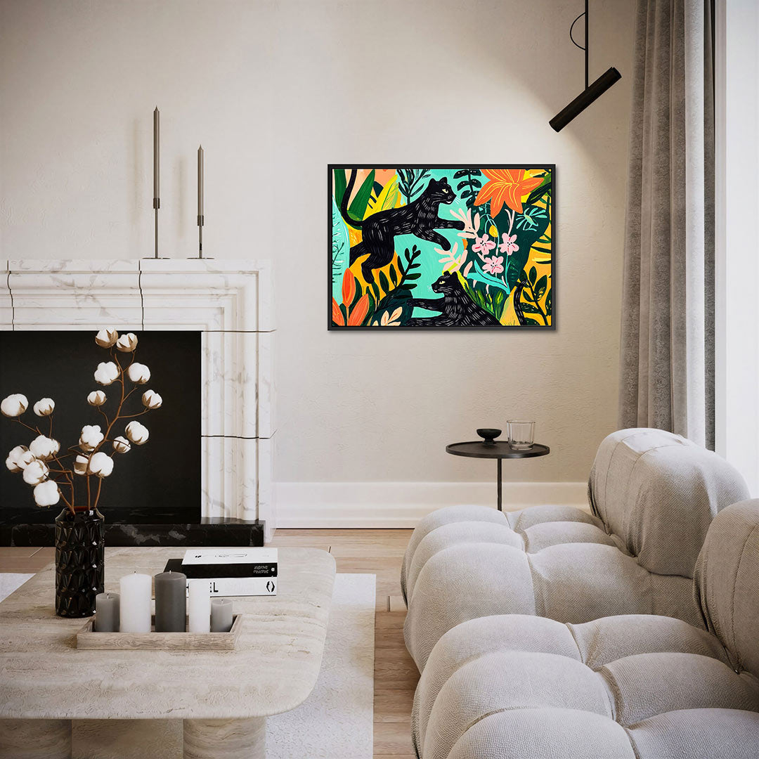 Vrolijke dierenwereld Kunstwerk
