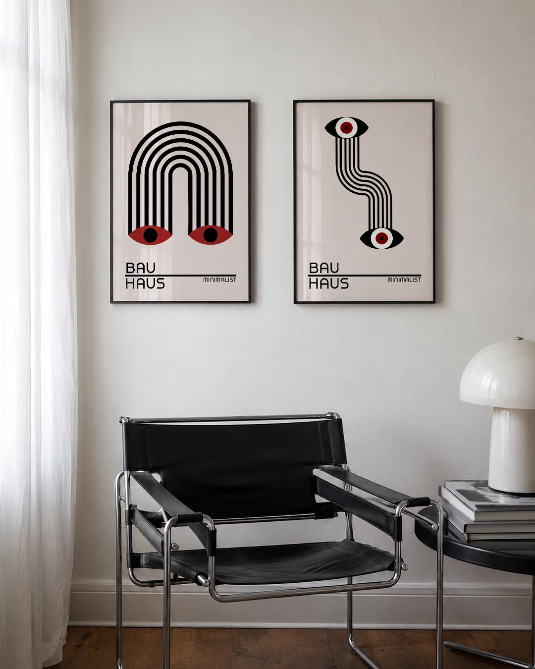 Lijnen en ogen Posterset