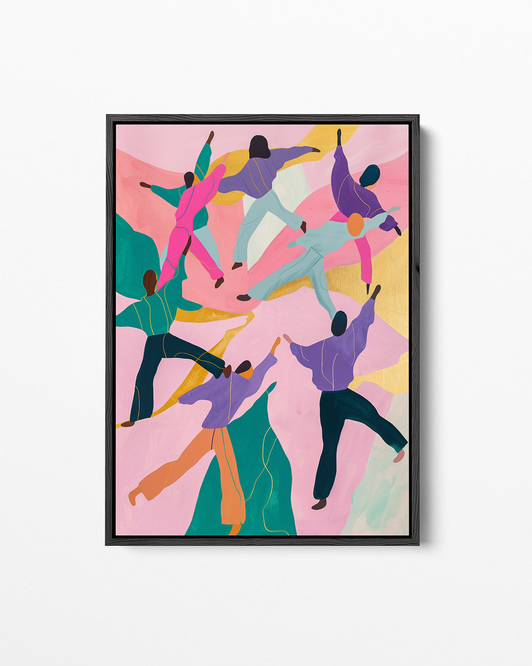 Dansende figuren Kunstwerk