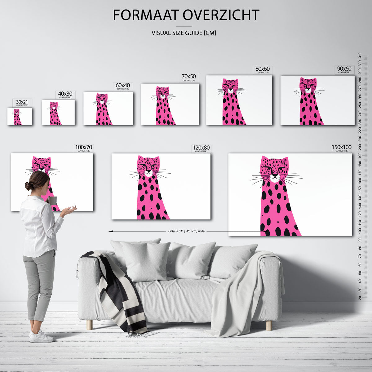 Roze luipaard Poster