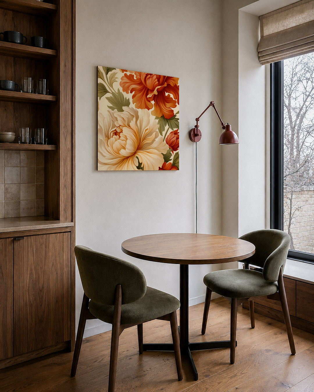 Bloemrijke compositie Kunstwerk