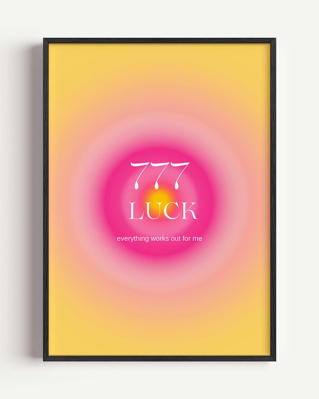 Geluksgetal 777 Poster-WallArtistic