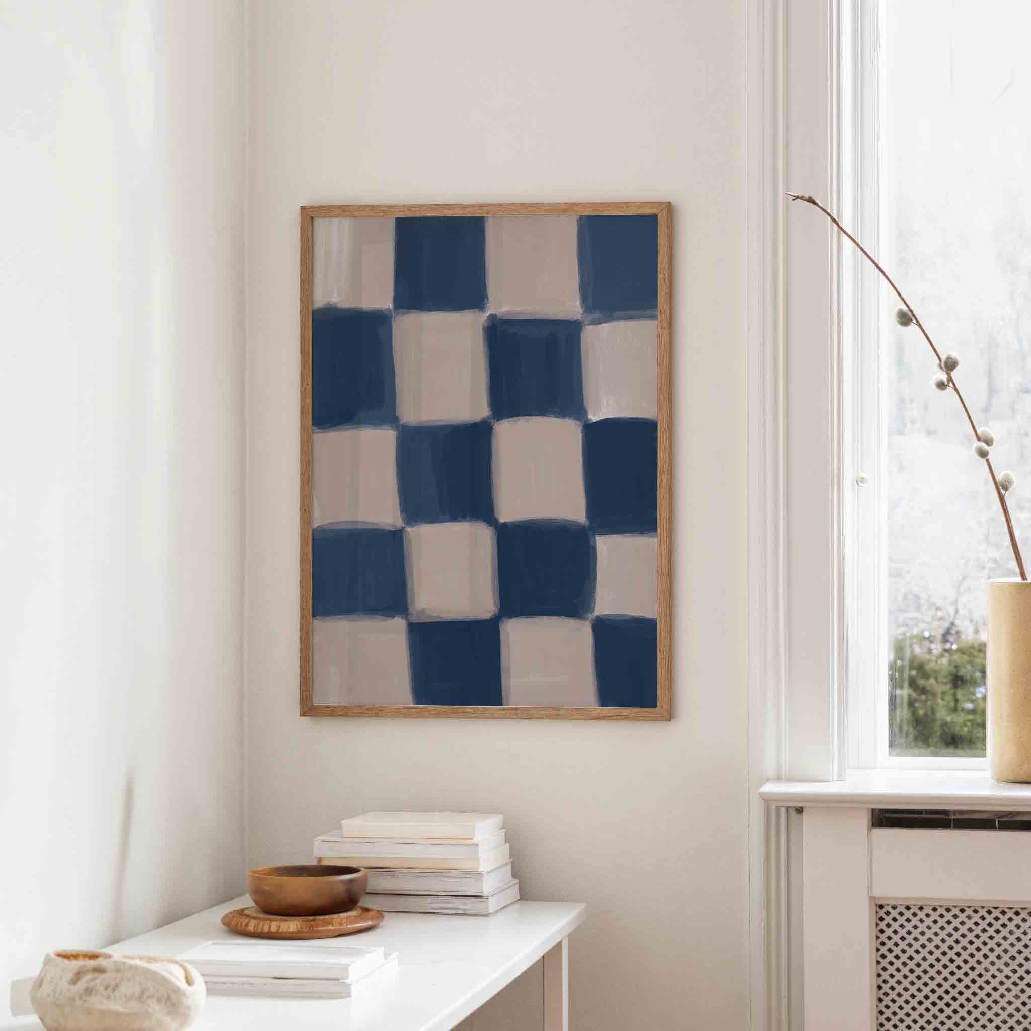 Geruite patroon Poster