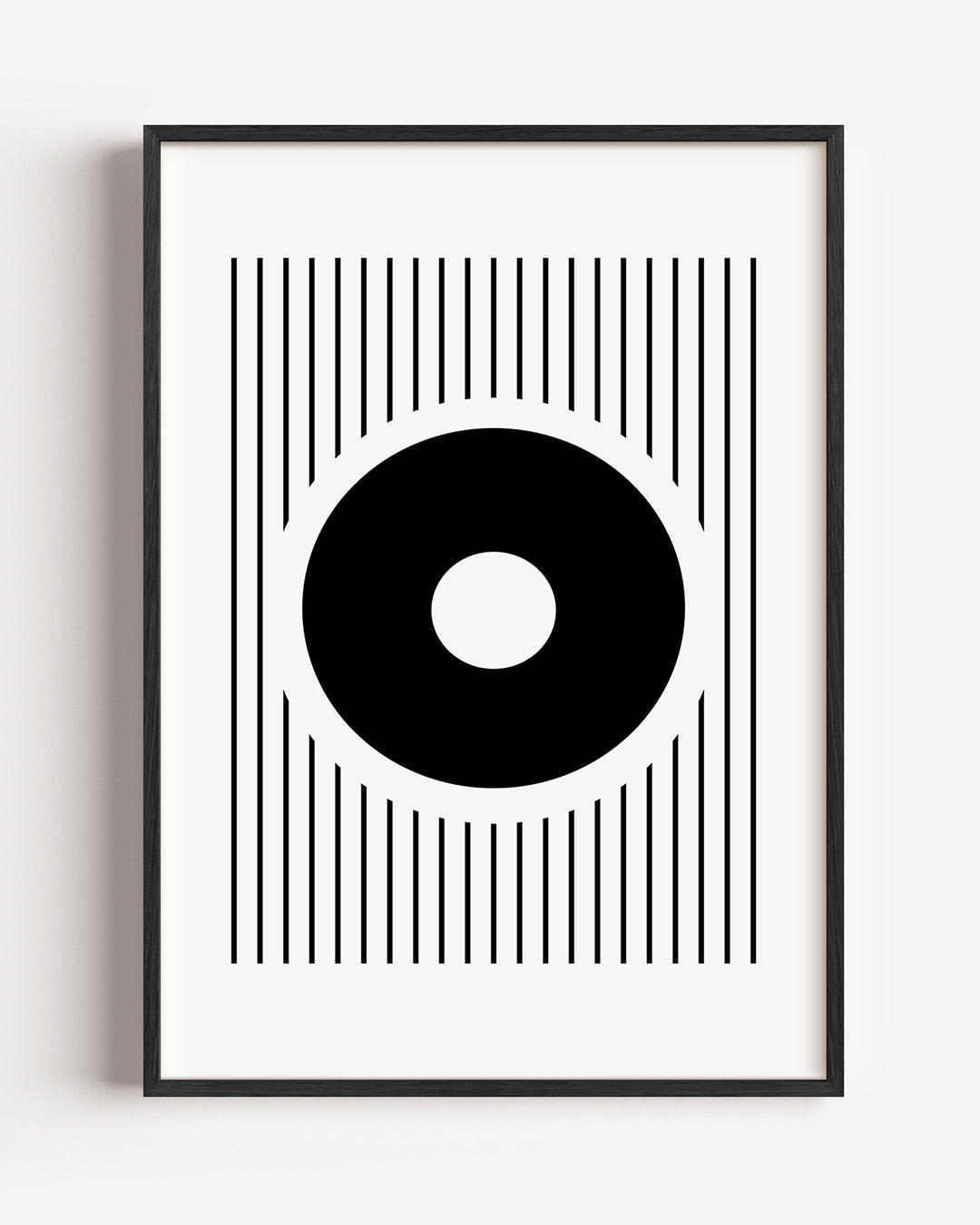 Cirkel en lijnen Poster