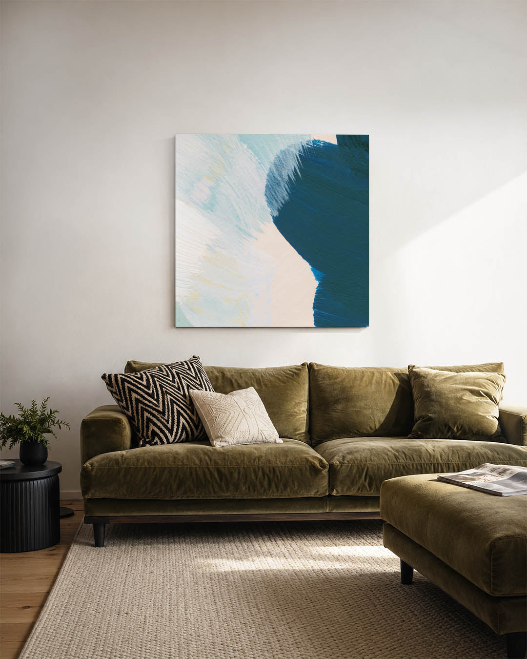 Kleurrijke vegen Kunstwerk