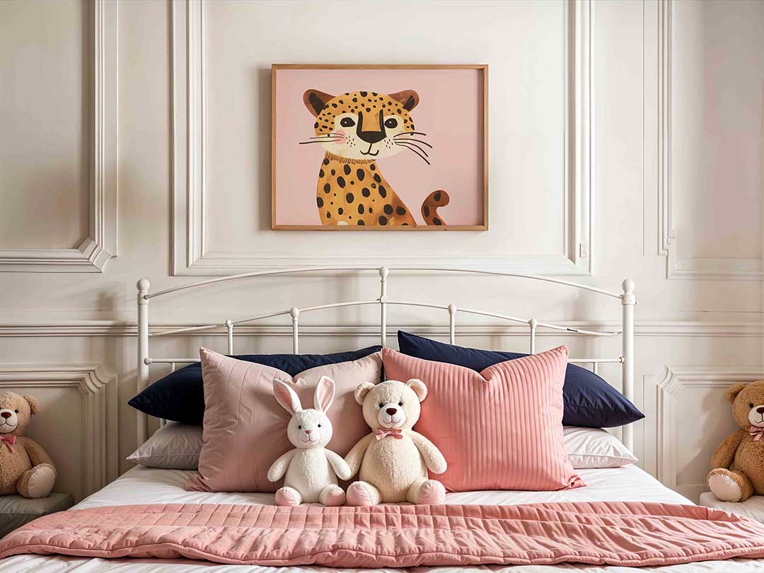 Lachende luipaard Poster