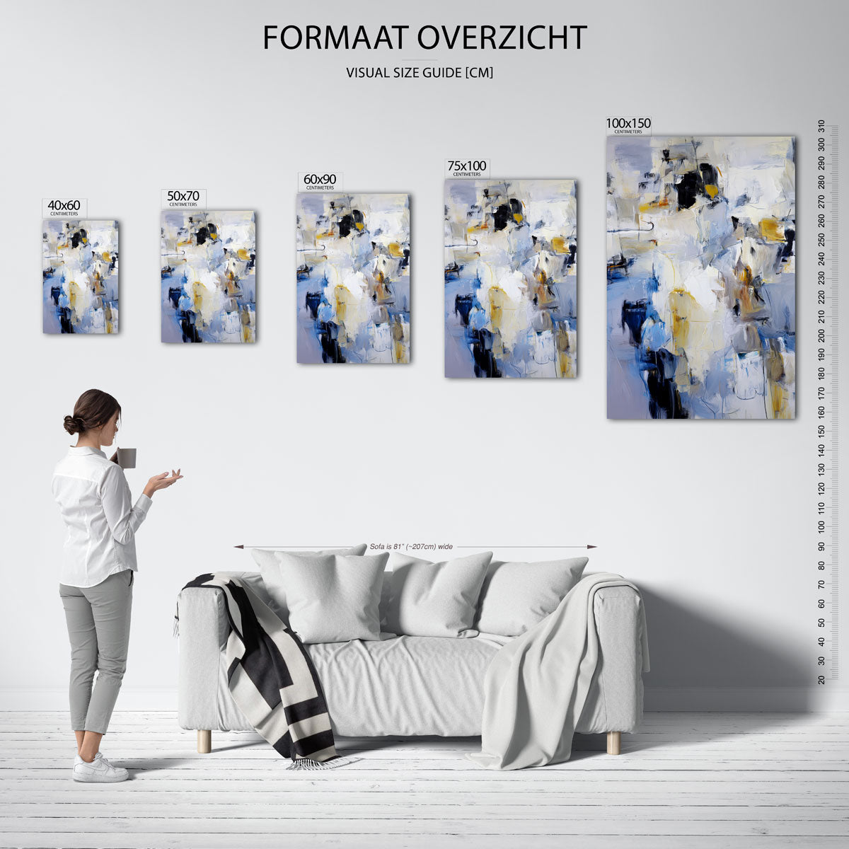 Kleurencompositie Kunstwerk