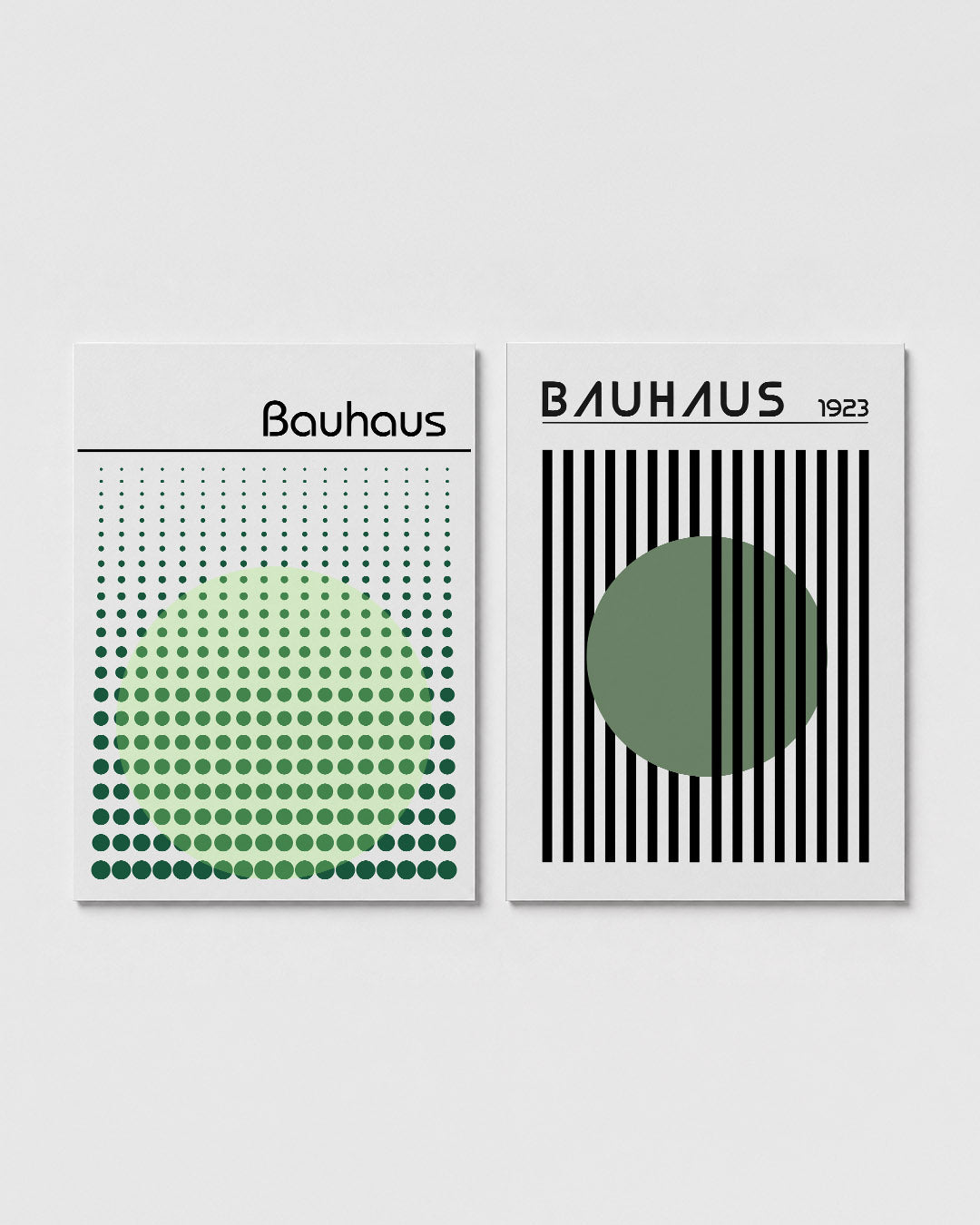 Cirkelpatroon en lijnen Posterset