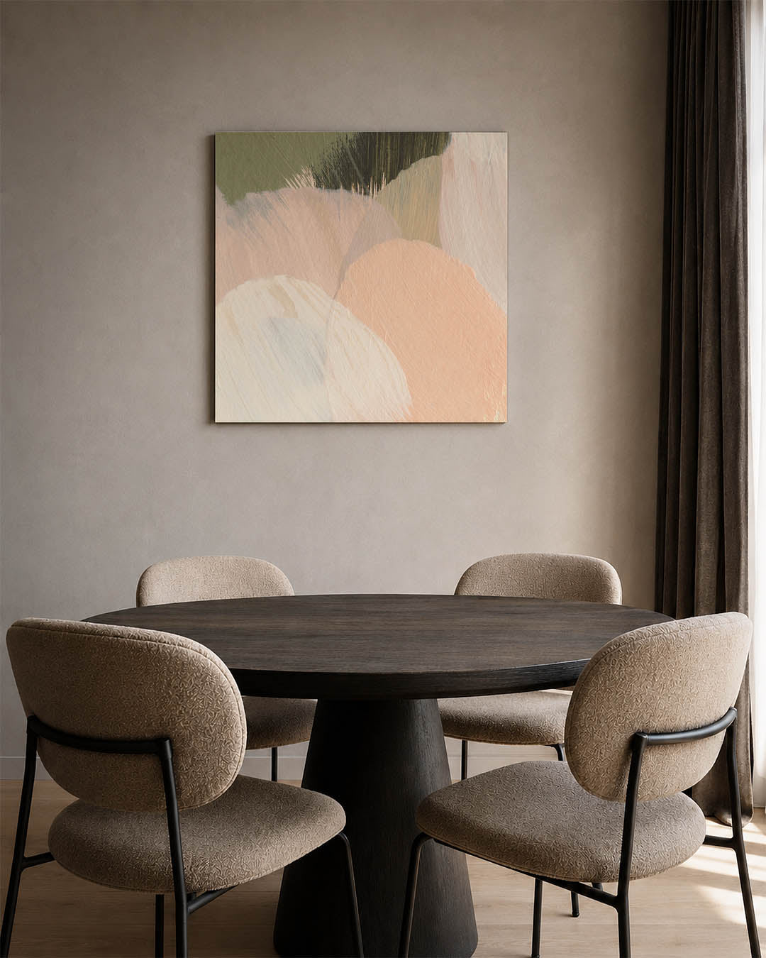 Organische vormen compositie Kunstwerk