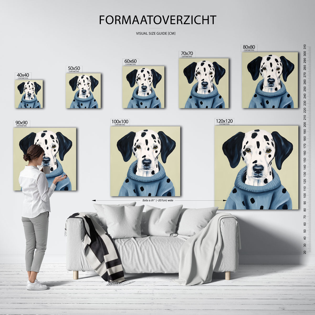 Dalmatier in trui Poster