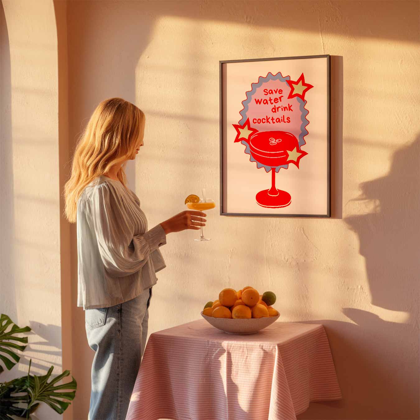 Cocktailtijd Plezierspread Poster-WallArtistic