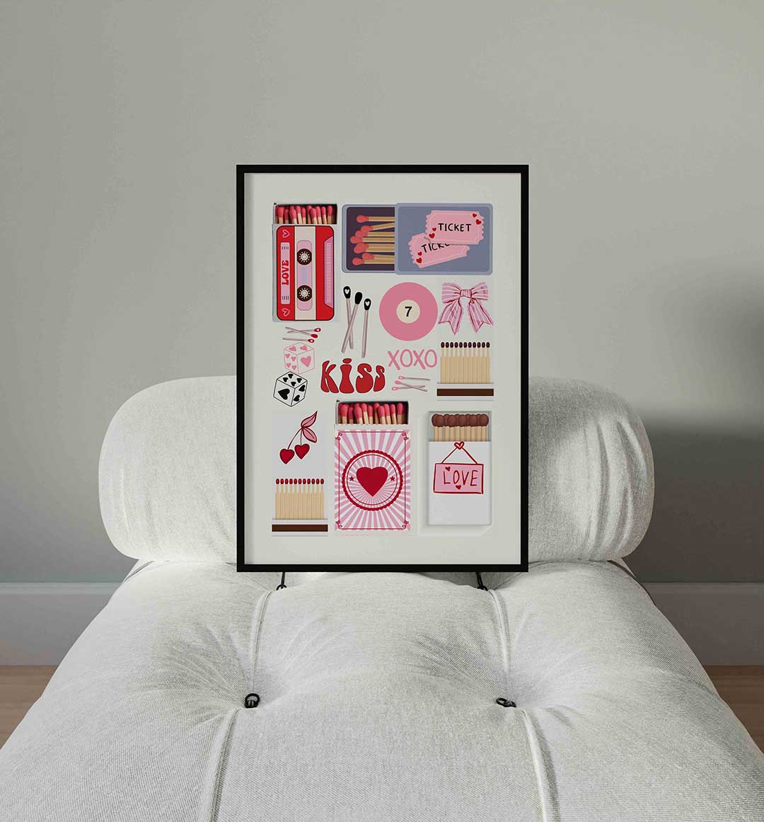 Liefdevolle symbolen Poster