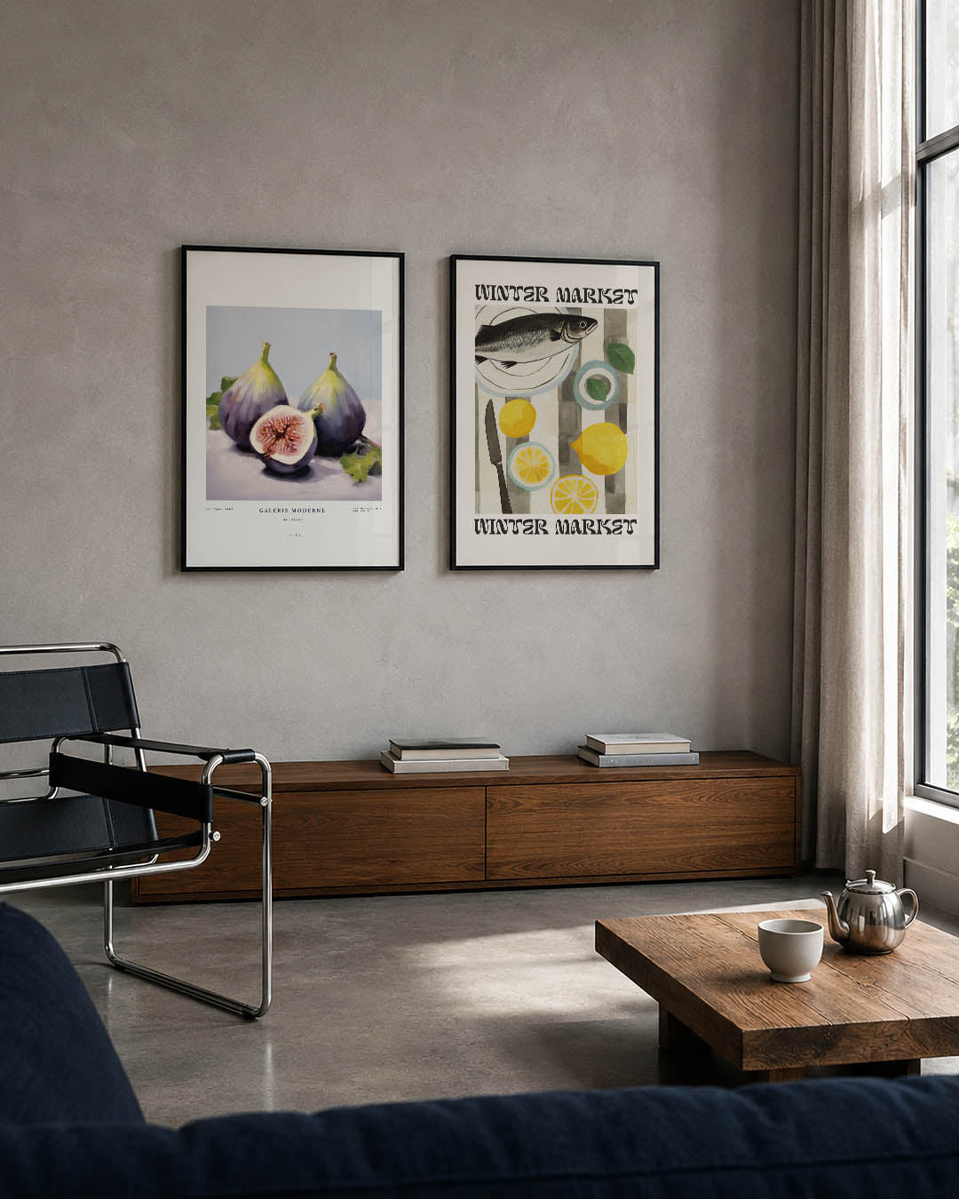 Vruchten en schaduw Posterset