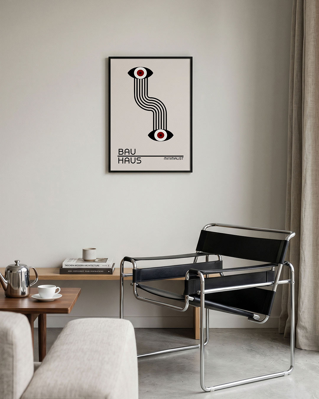 Lijnen en ogen Poster