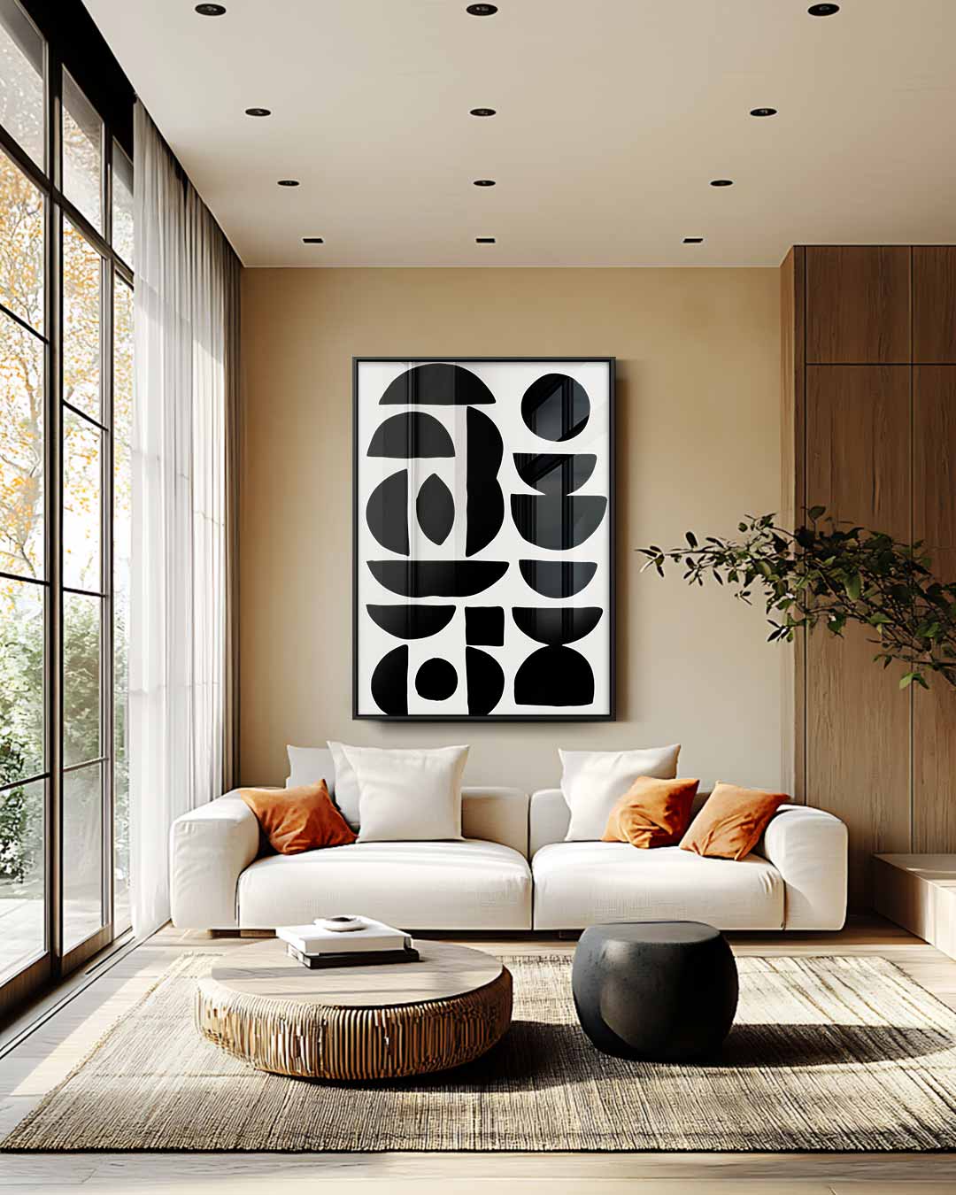 Abstracte Krachtpatronen Kunstwerk-canvas-dibond-plexiglas-wanddecoratie-WallArtistic